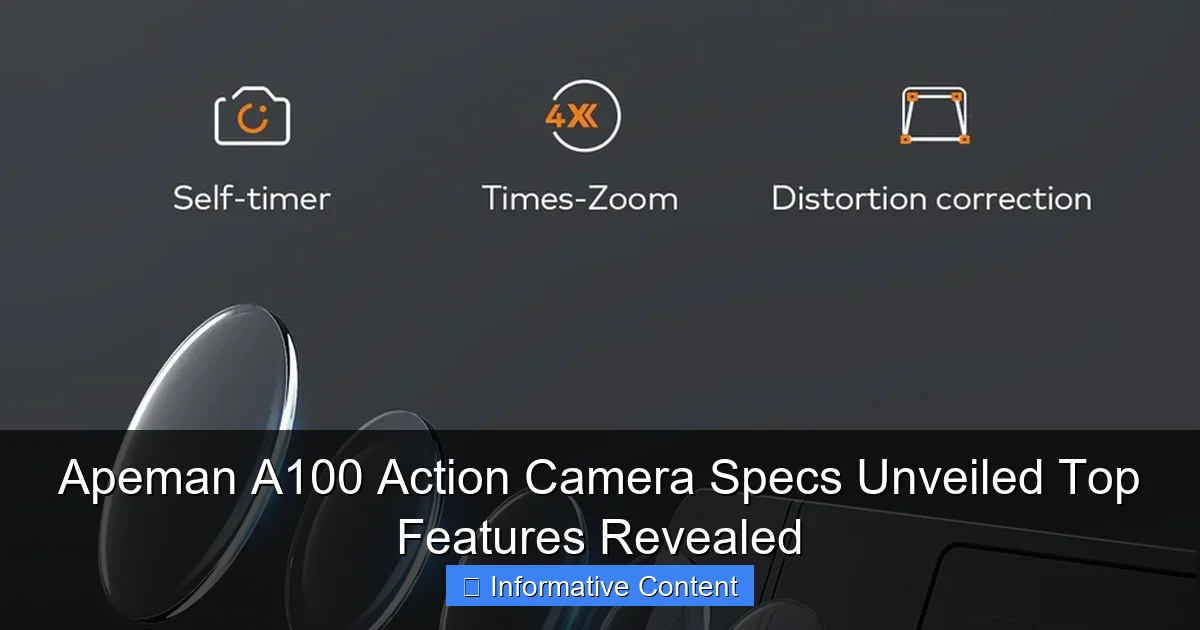 Apeman A100 Action Camera Specs Unveiled Top Features Revealed