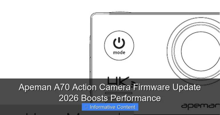 Apeman A70 Action Camera Firmware Update 2026 Boosts Performance