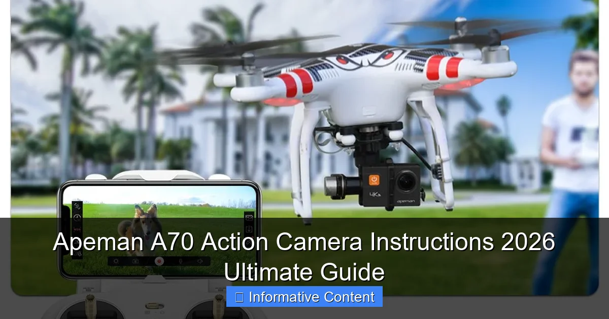 Apeman A70 Action Camera Instructions 2026 Ultimate Guide