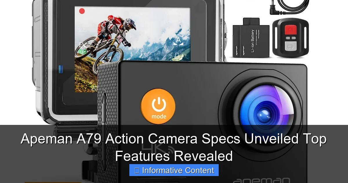 Apeman A79 Action Camera Specs Unveiled Top Features Revealed