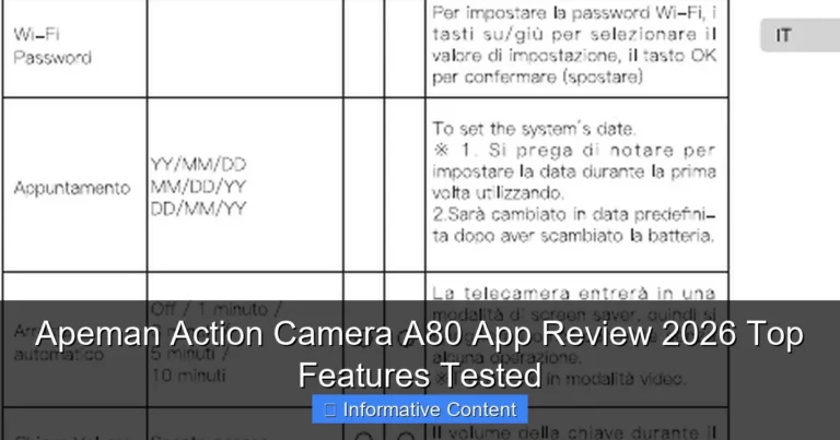 Apeman Action Camera A80 App Review 2026 Top Features Tested