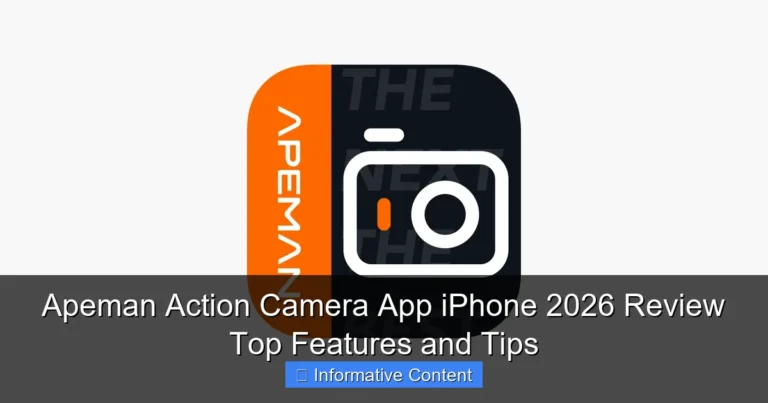 Apeman Action Camera App iPhone 2026 Review Top Features and Tips
