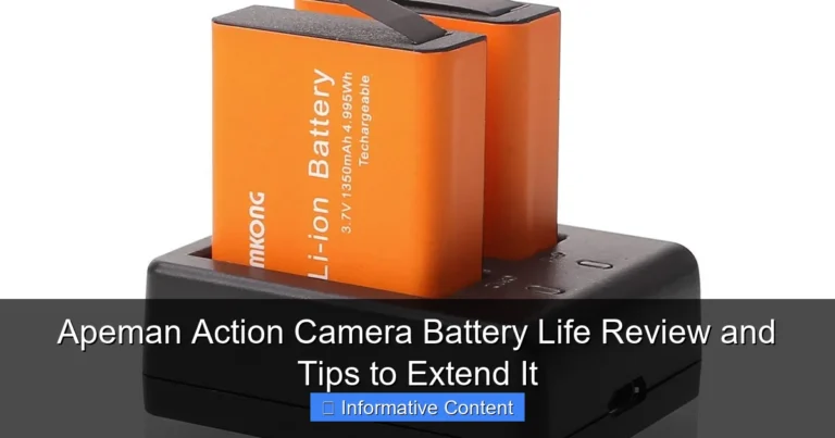 Apeman Action Camera Battery Life Review and Tips to Extend It