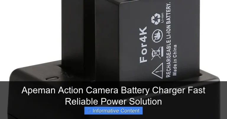 Apeman Action Camera Battery Charger Fast Reliable Power Solution