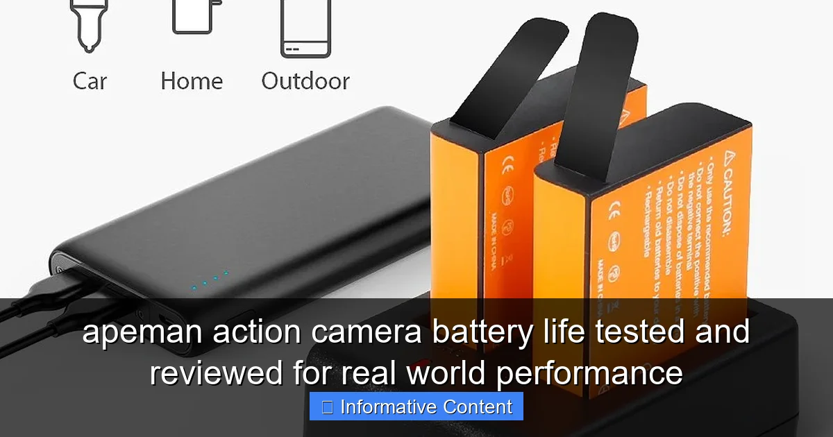 apeman action camera battery life tested and reviewed for real world performance