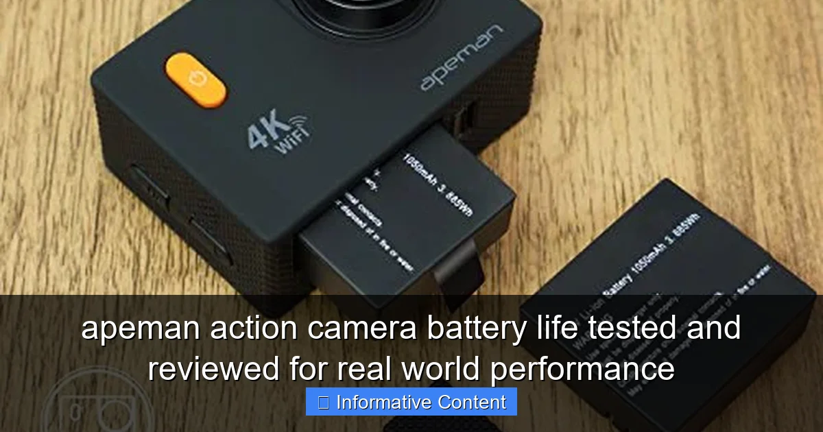 apeman action camera battery life tested and reviewed for real world performance