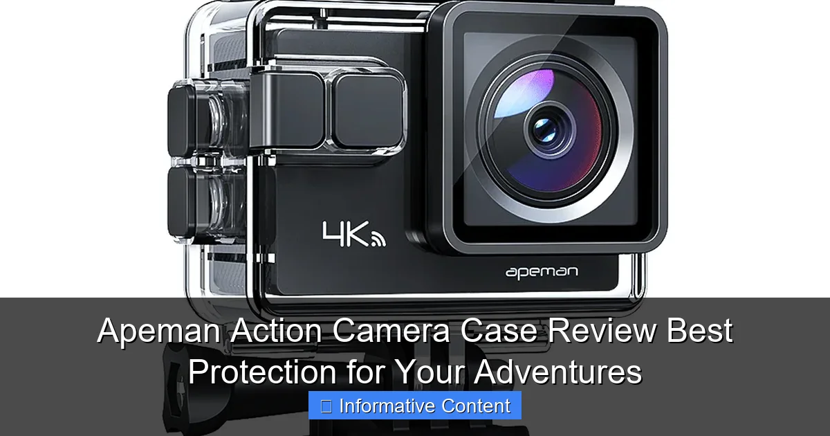 Apeman Action Camera Case Review Best Protection for Your Adventures