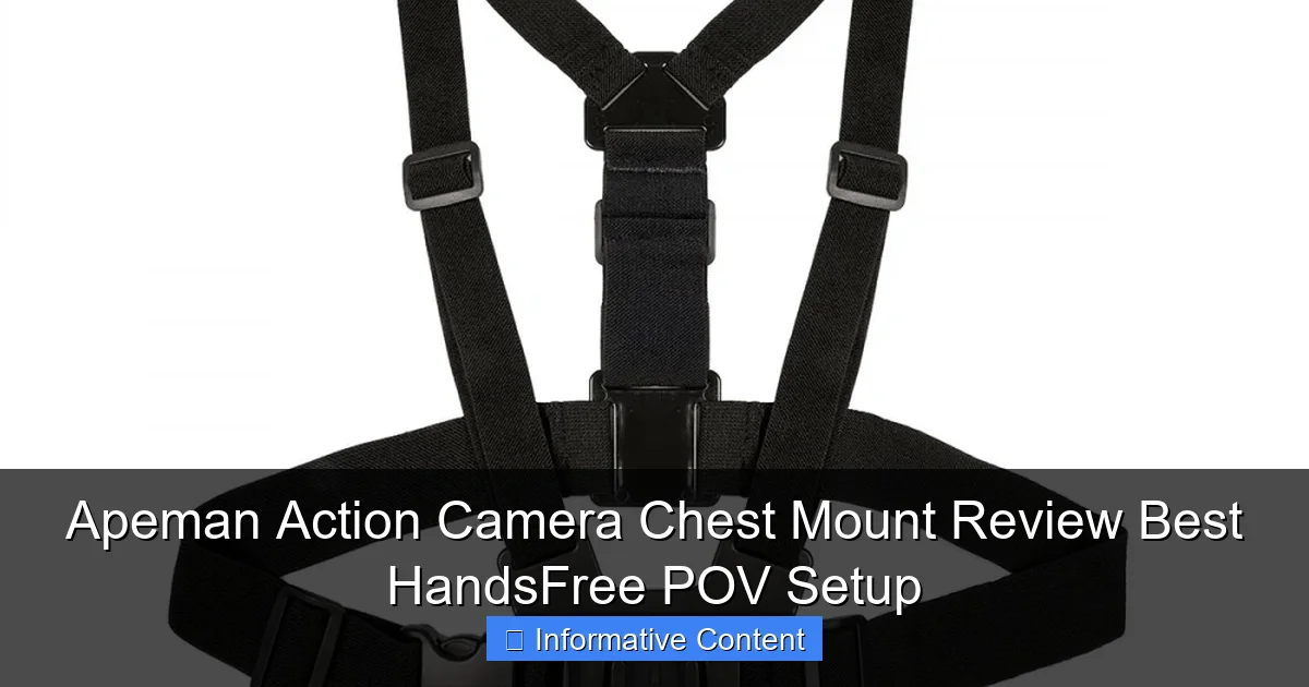 Apeman Action Camera Chest Mount Review Best HandsFree POV Setup