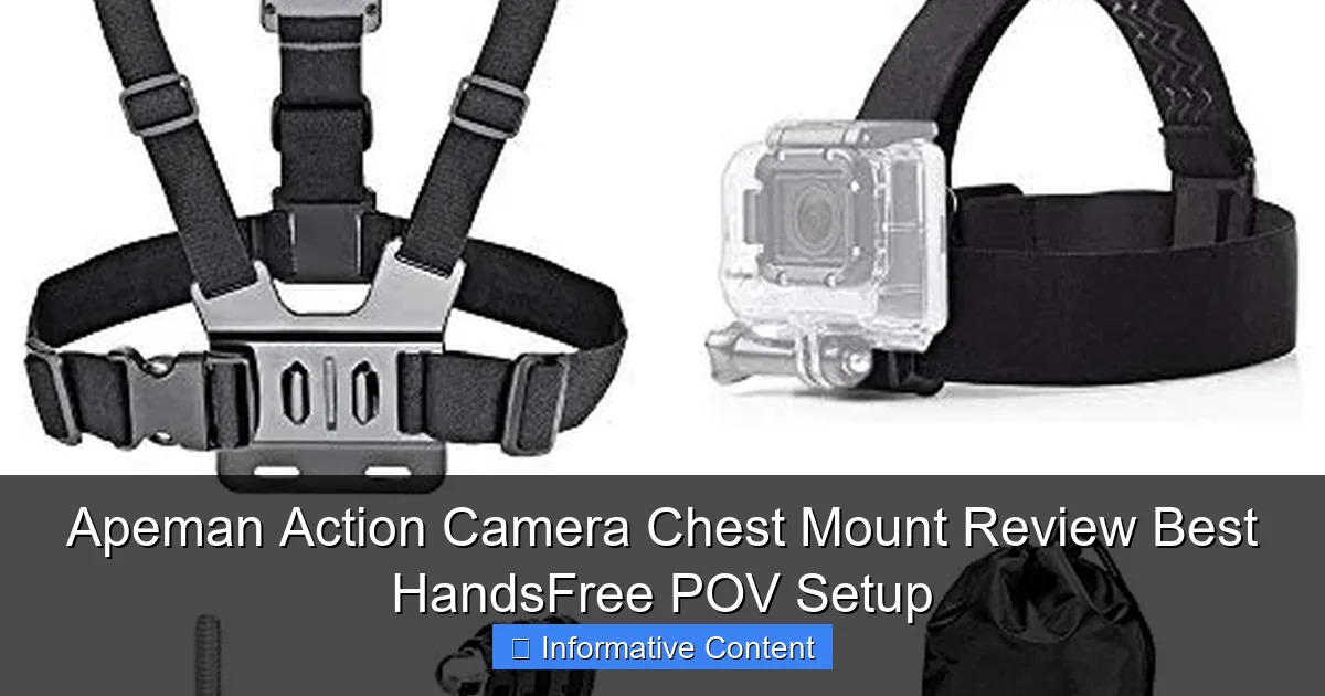 Apeman Action Camera Chest Mount Review Best HandsFree POV Setup