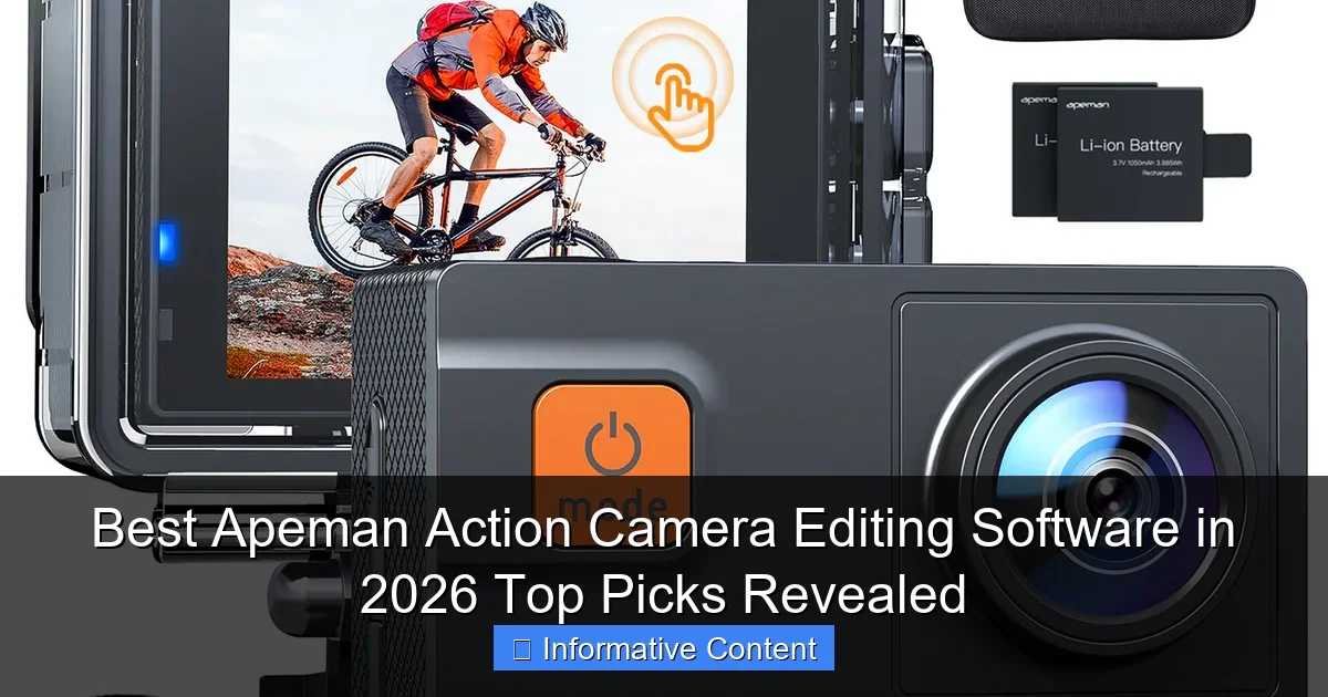Best Apeman Action Camera Editing Software in 2026 Top Picks Revealed