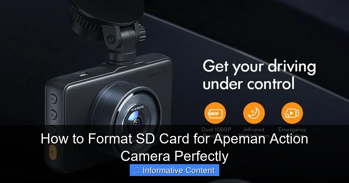 How to Format SD Card for Apeman Action Camera Perfectly