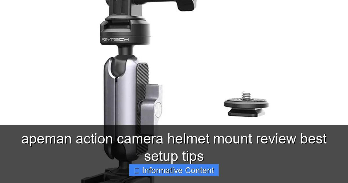 apeman action camera helmet mount review best setup tips