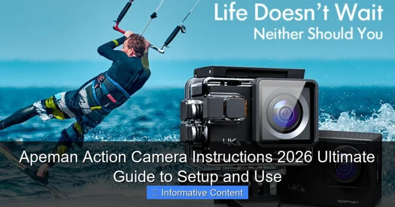 Apeman Action Camera Instructions 2026 Ultimate Guide to Setup and Use