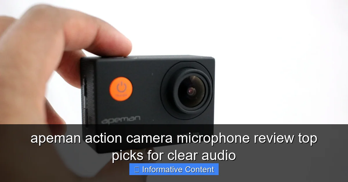 apeman action camera microphone review top picks for clear audio
