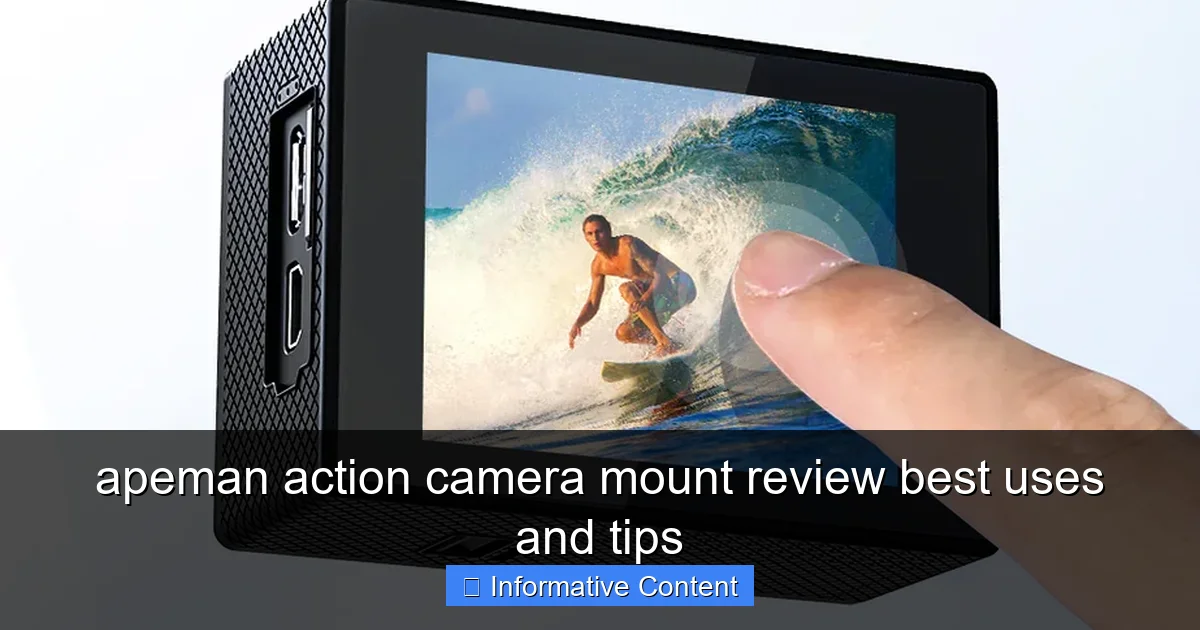 apeman action camera mount review best uses and tips