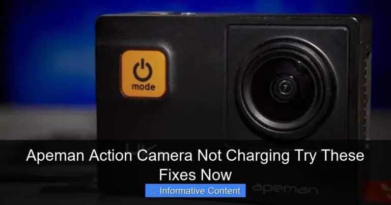 Apeman Action Camera Not Charging Try These Fixes Now