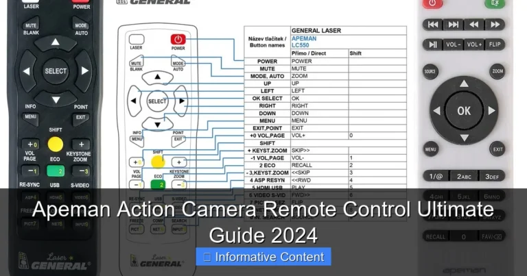 Apeman Action Camera Remote Control Ultimate Guide 2024