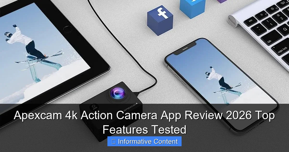 Apexcam 4k Action Camera App Review 2026 Top Features Tested