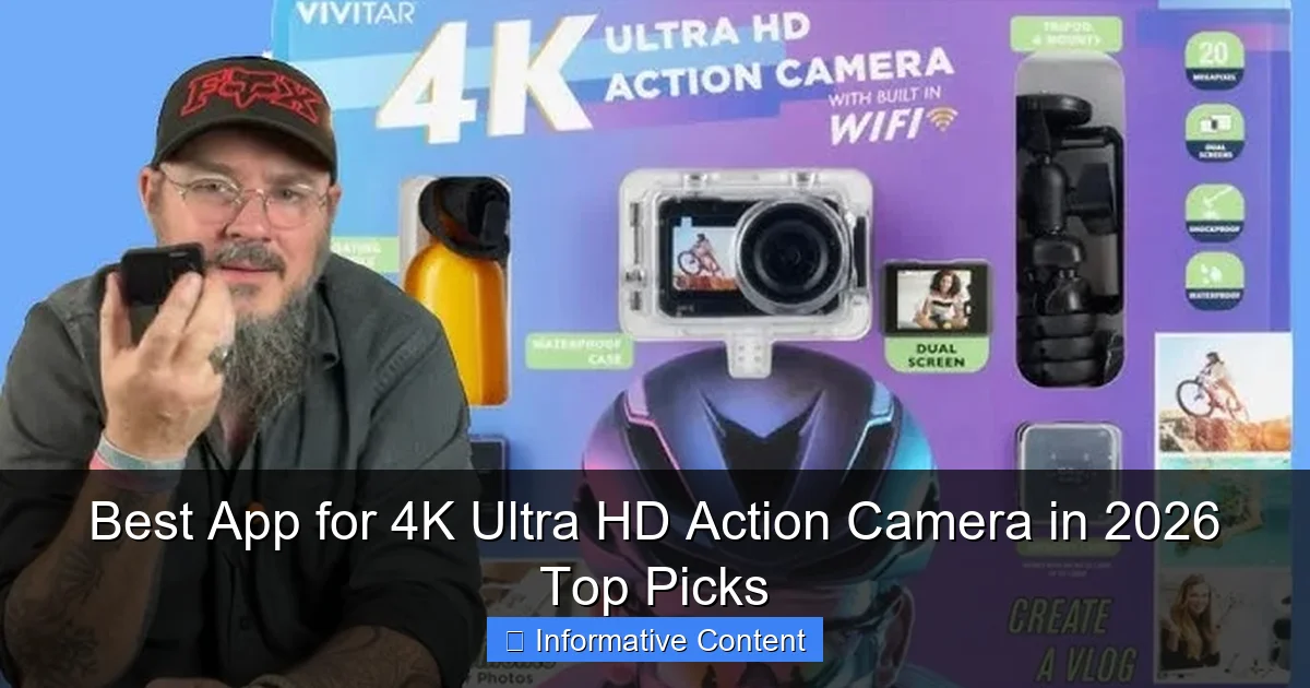 Best App for 4K Ultra HD Action Camera in 2026 Top Picks