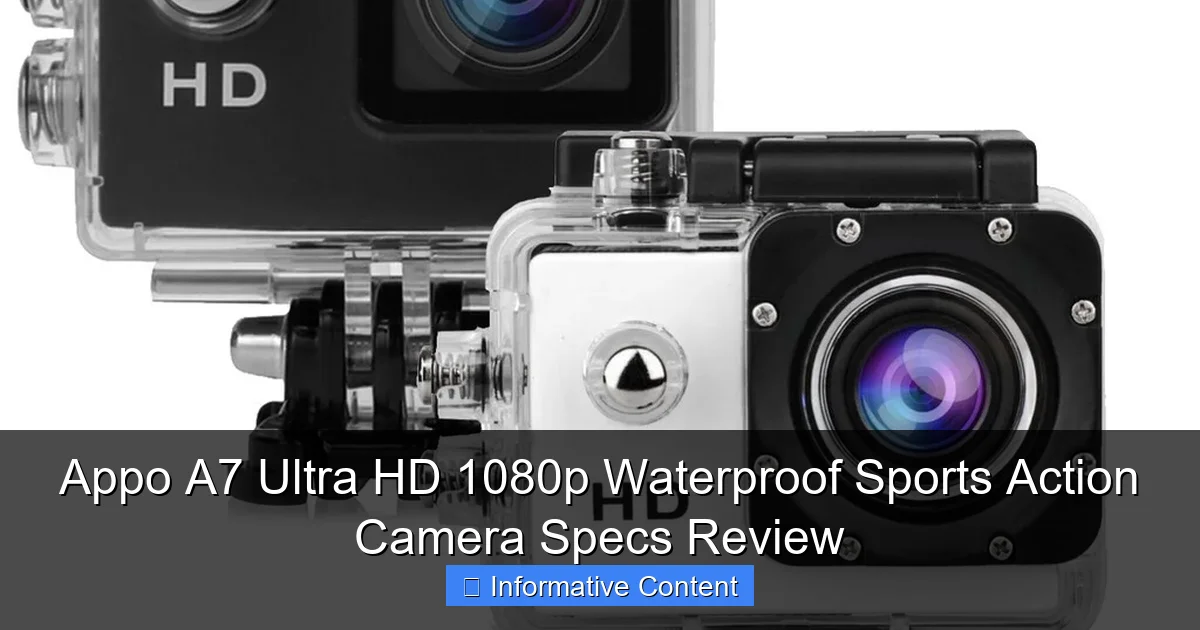 Appo A7 Ultra HD 1080p Waterproof Sports Action Camera Specs Review