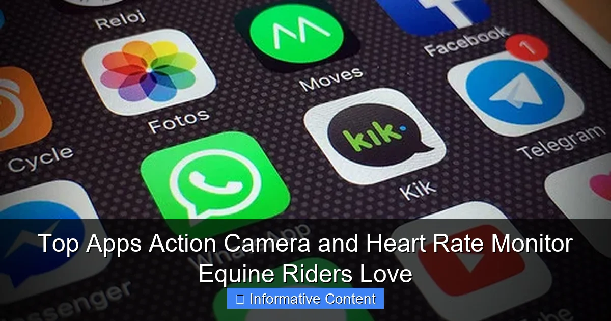 Top Apps Action Camera and Heart Rate Monitor Equine Riders Love