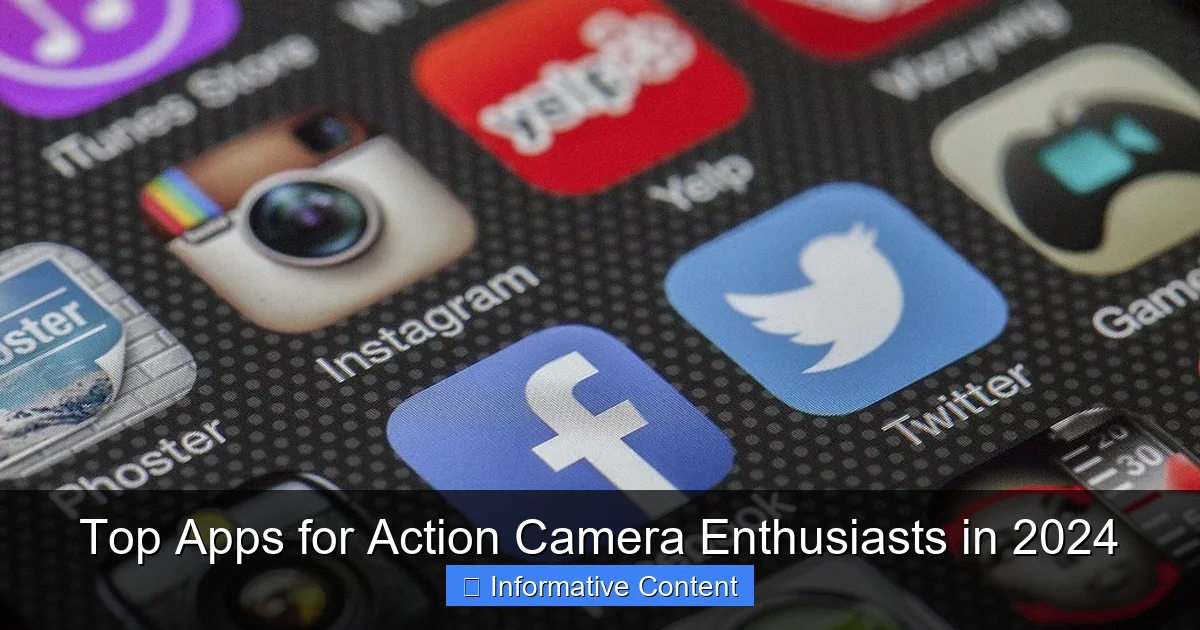 Top Apps for Action Camera Enthusiasts in 2024
