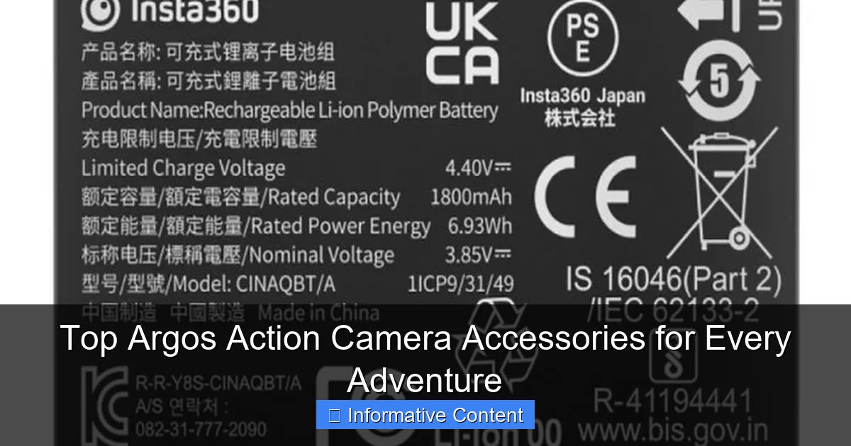 Top Argos Action Camera Accessories for Every Adventure