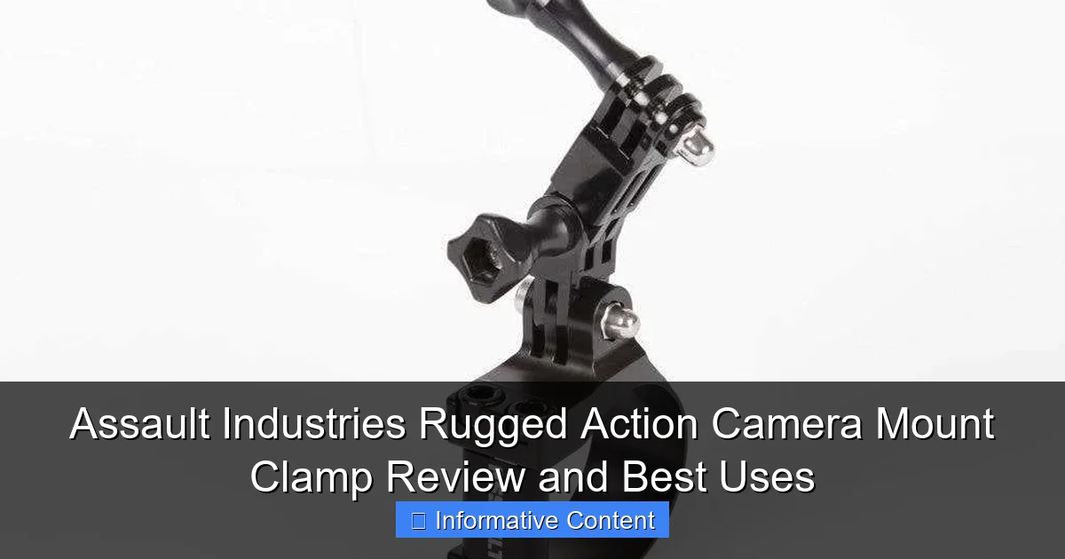 Assault Industries Rugged Action Camera Mount Clamp Review and Best Uses