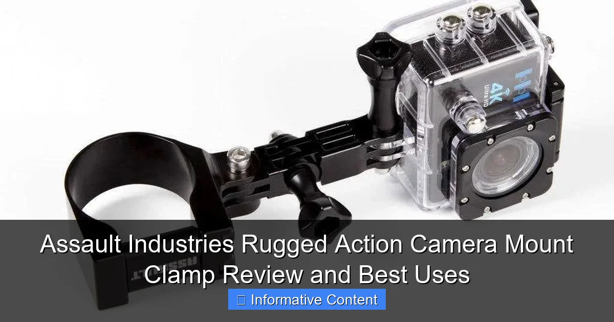 Assault Industries Rugged Action Camera Mount Clamp Review and Best Uses