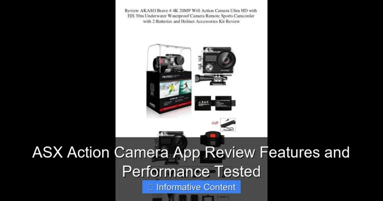ASX Action Camera App Review Features and Performance Tested