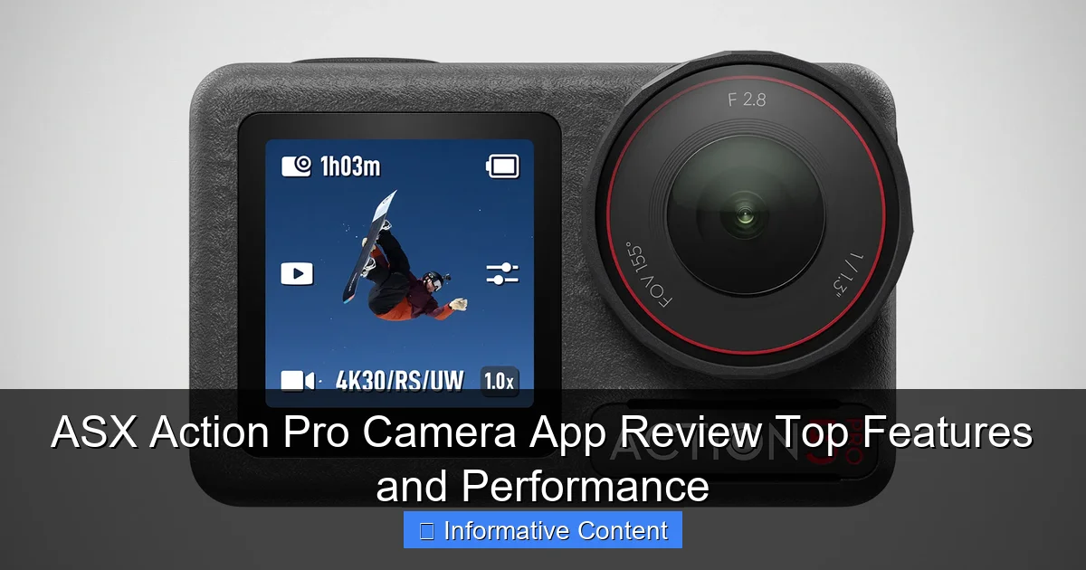 ASX Action Pro Camera App Review Top Features and Performance