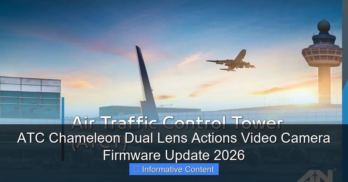 ATC Chameleon Dual Lens Actions Video Camera Firmware Update 2026