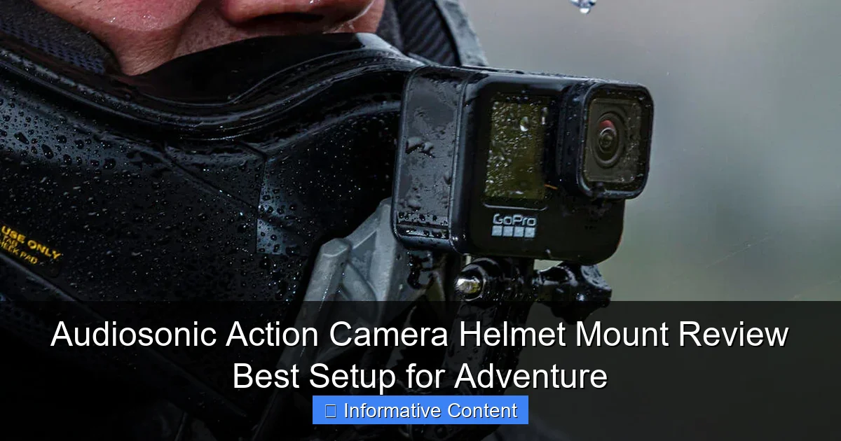 Audiosonic Action Camera Helmet Mount Review Best Setup for Adventure
