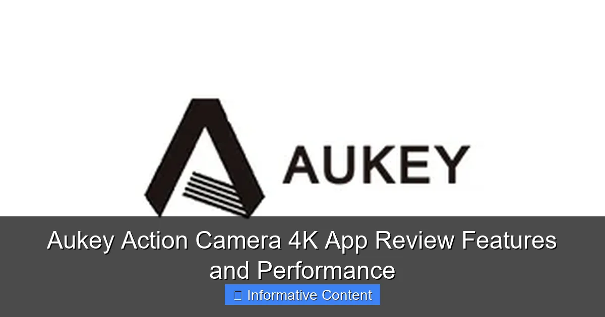 Aukey Action Camera 4K App Review Features and Performance