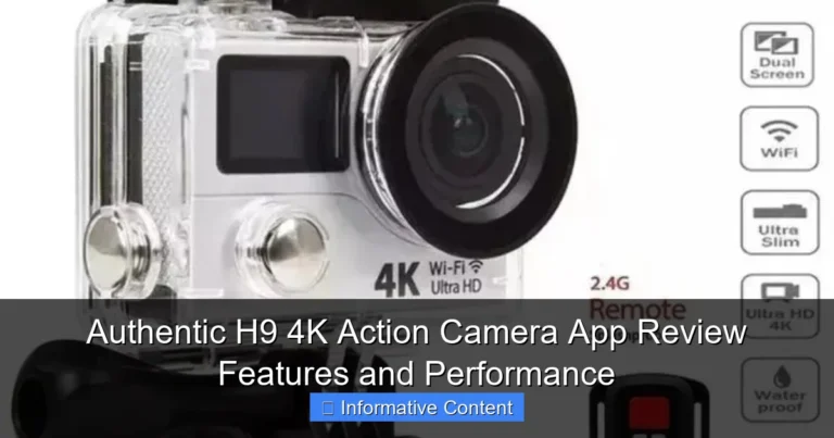 Authentic H9 4K Action Camera App Review Features and Performance