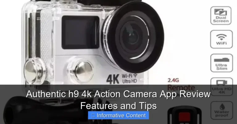 Authentic h9 4k Action Camera App Review Features and Tips