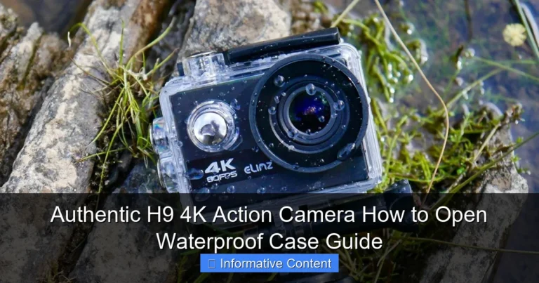Authentic H9 4K Action Camera How to Open Waterproof Case Guide