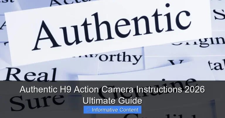 Authentic H9 Action Camera Instructions 2026 Ultimate Guide