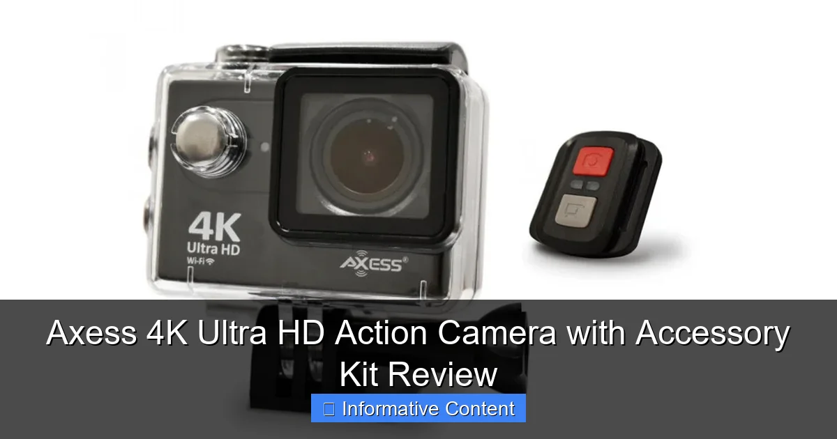Axess 4K Ultra HD Action Camera with Accessory Kit Review