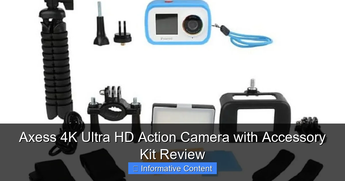 Axess 4K Ultra HD Action Camera with Accessory Kit Review