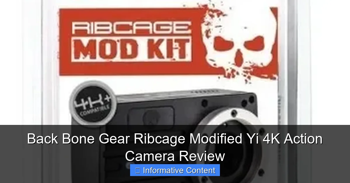 Back Bone Gear Ribcage Modified Yi 4K Action Camera Review