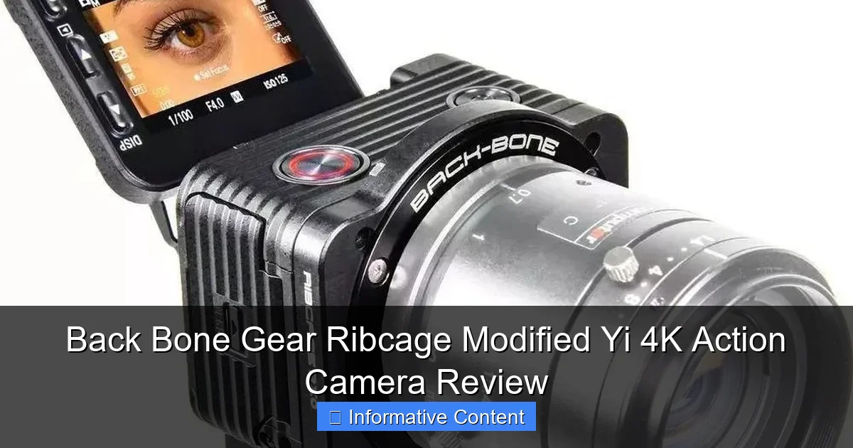 Back Bone Gear Ribcage Modified Yi 4K Action Camera Review