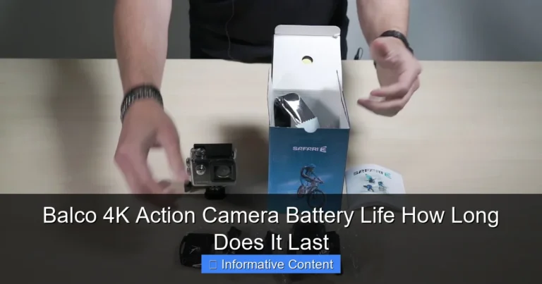Balco 4K Action Camera Battery Life How Long Does It Last