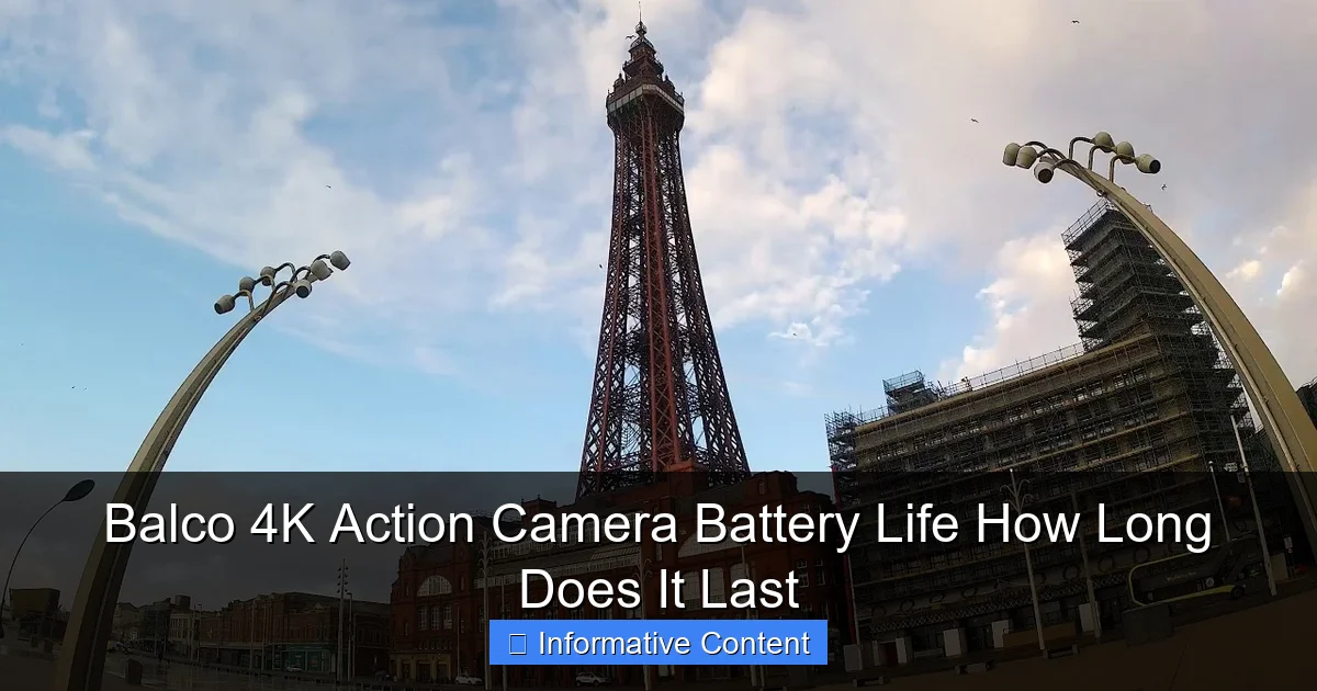 Balco 4K Action Camera Battery Life How Long Does It Last
