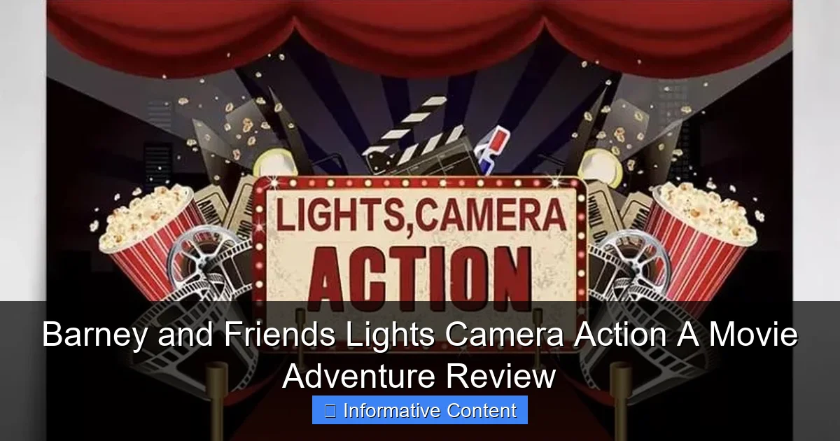 Barney and Friends Lights Camera Action A Movie Adventure Review