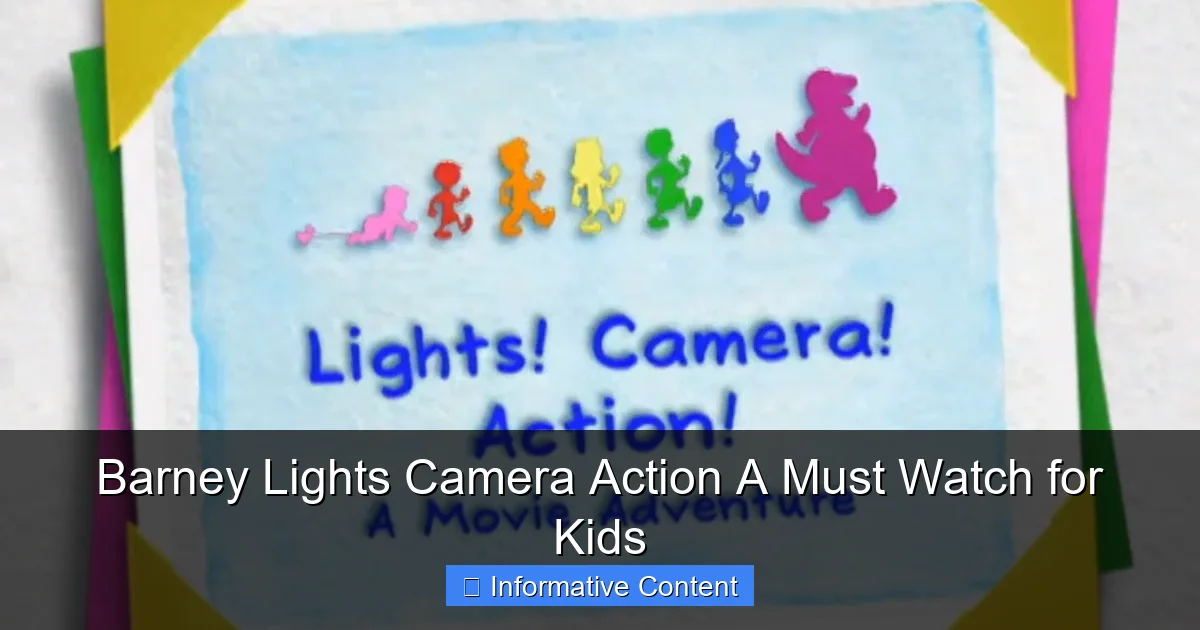 Barney Lights Camera Action A Must Watch for Kids