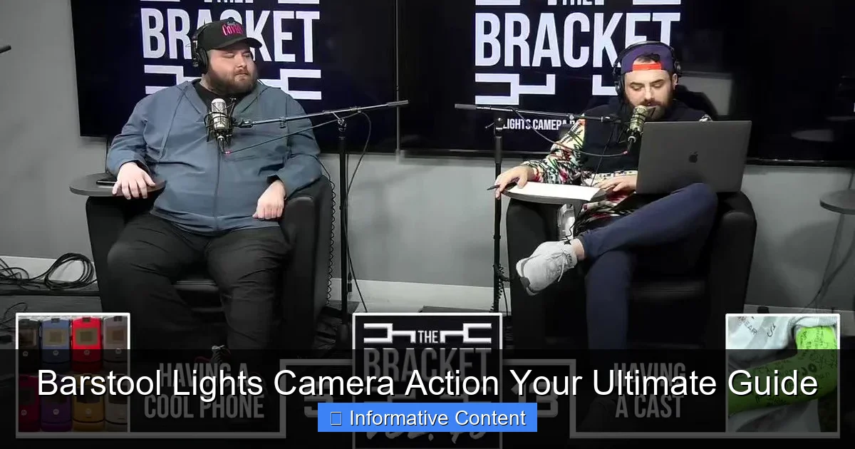 Barstool Lights Camera Action Your Ultimate Guide