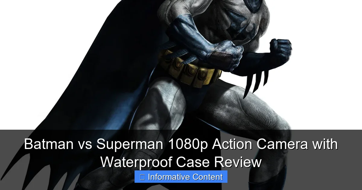 Batman vs Superman 1080p Action Camera with Waterproof Case Review