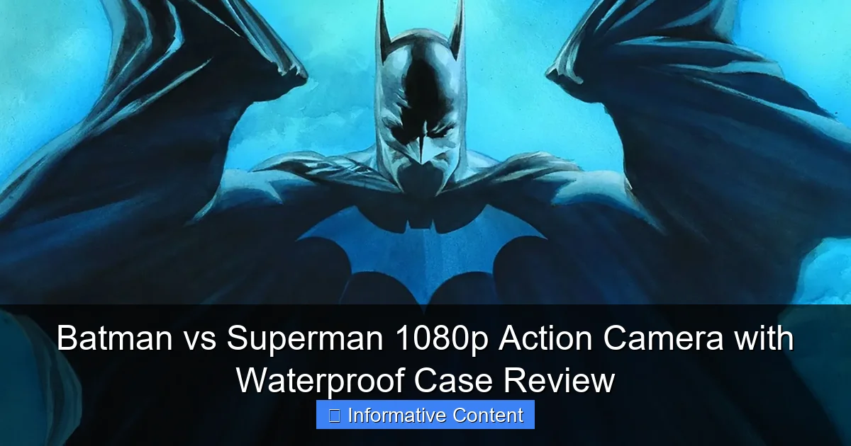 Batman vs Superman 1080p Action Camera with Waterproof Case Review