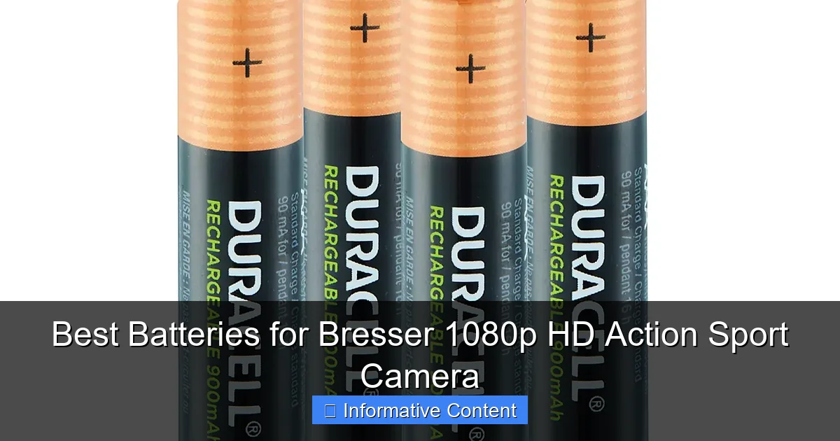 Best Batteries for Bresser 1080p HD Action Sport Camera